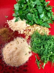 Fresh Herbs for Salad Dressing