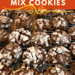 Chocolate Crinkle Cake Mix Cookies