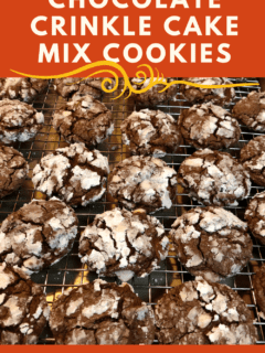 Chocolate Crinkle Cake Mix Cookies