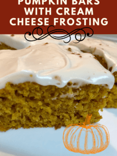 Pumpkin Bars with Cream Cheese Frosting