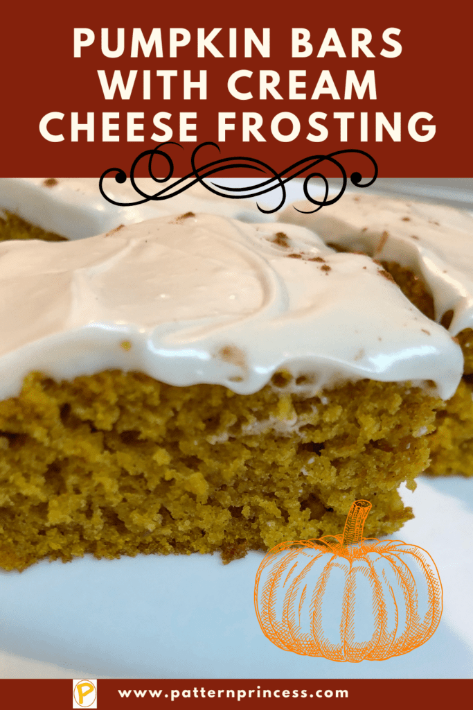 Pumpkin Bars with Cream Cheese Frosting