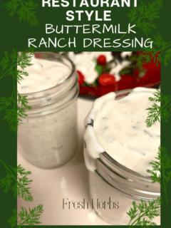 Restaurant Style Buttermilk Ranch Dressing