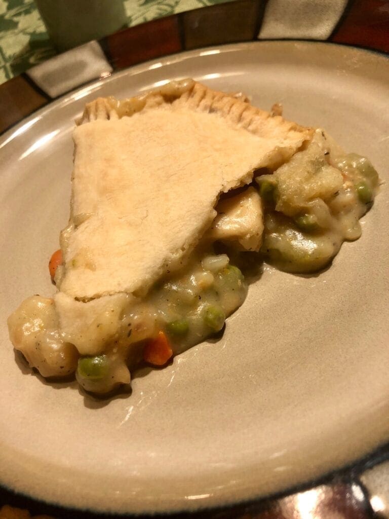 Slice of Savory Chicken Pot Pie