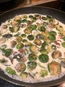 Brussels Sprouts in Cream Sauce