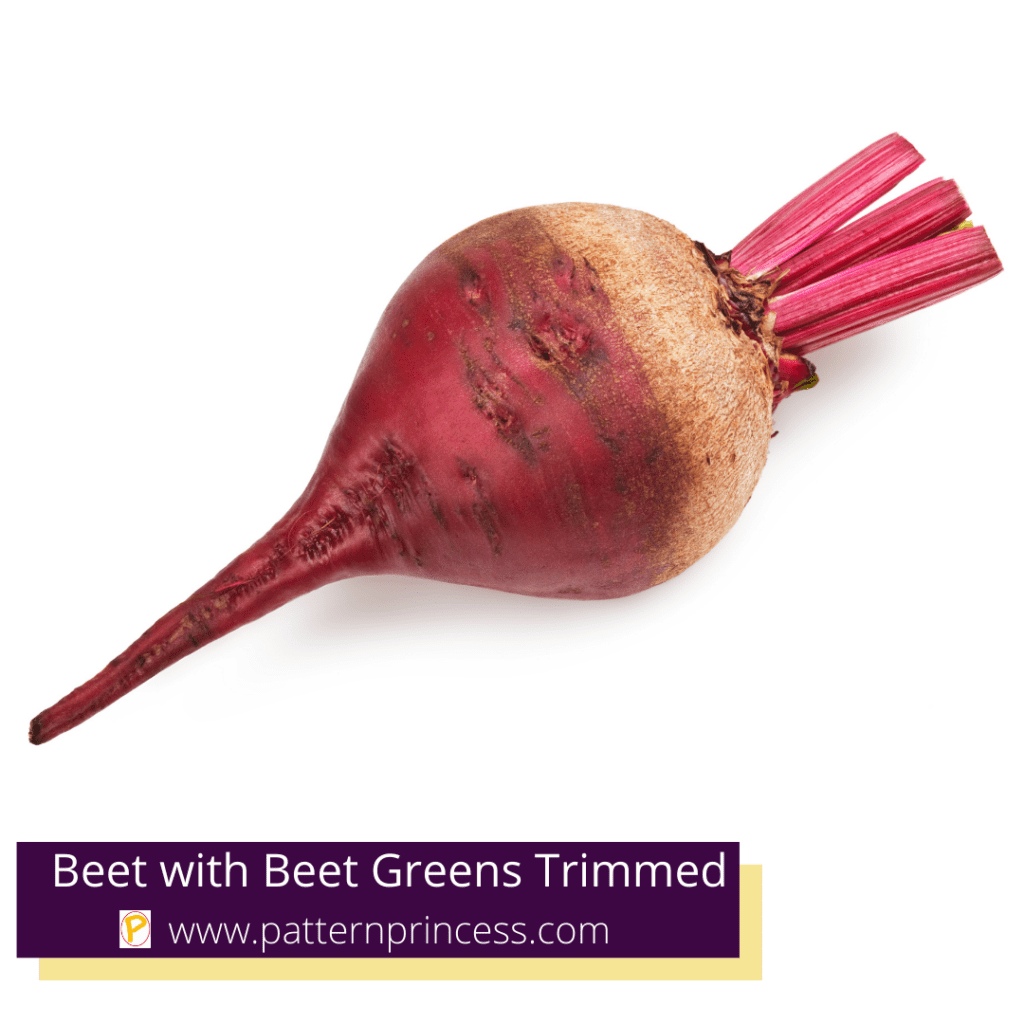 Beet with Beet Greens Trimmed