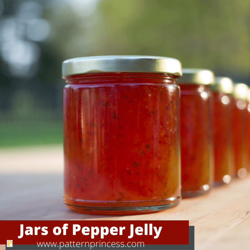 Jars of Canned Pepper Jelly