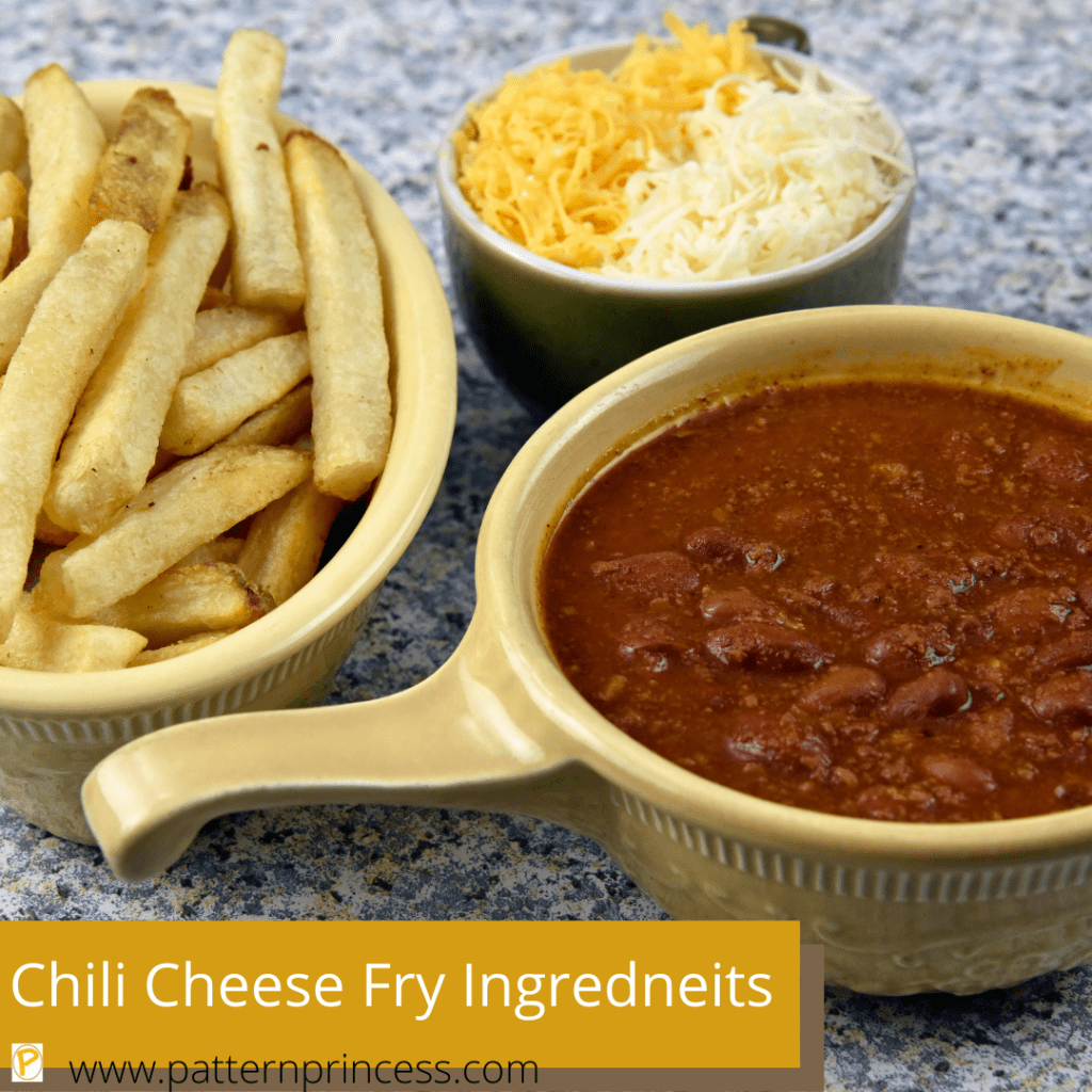 Chili Cheese Fry Ingredients