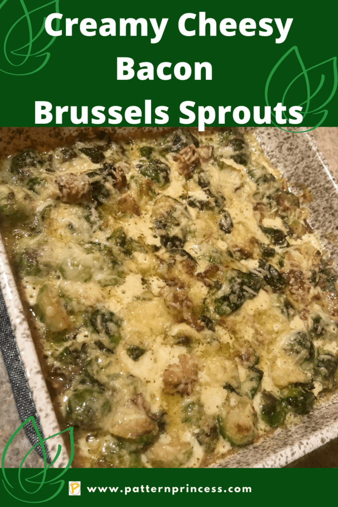 Creamy Cheesy Bacon Brussels Sprouts