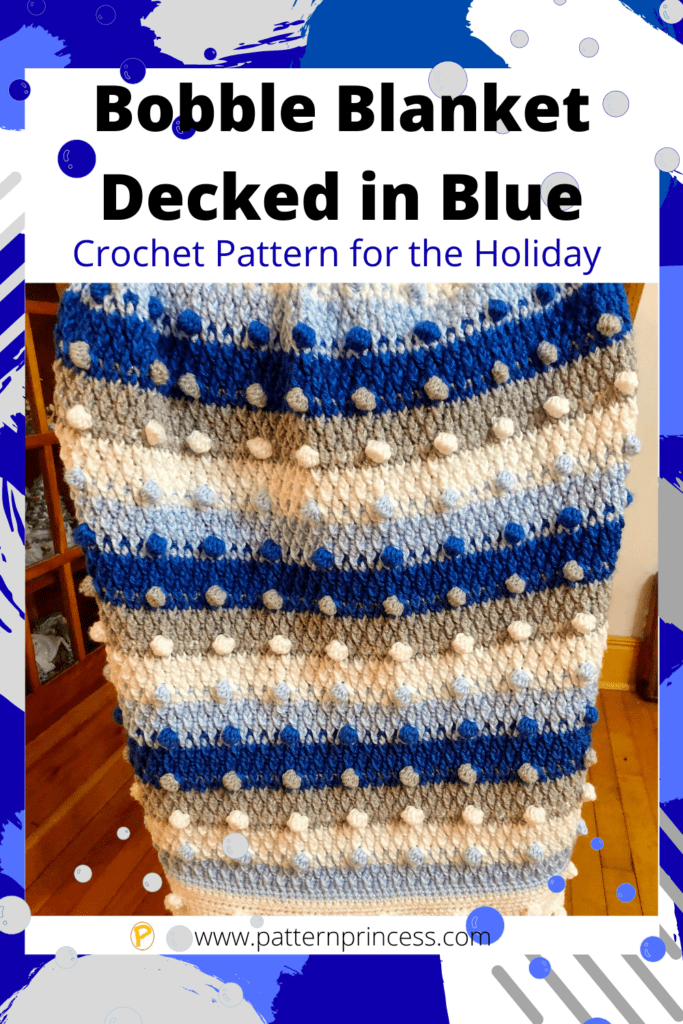 Bobble Blanket Decked in Blue