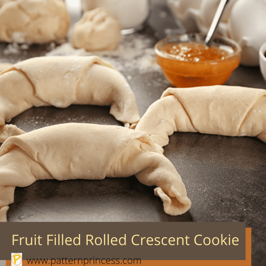 Fruit Filled Rolled Crescent Cookie