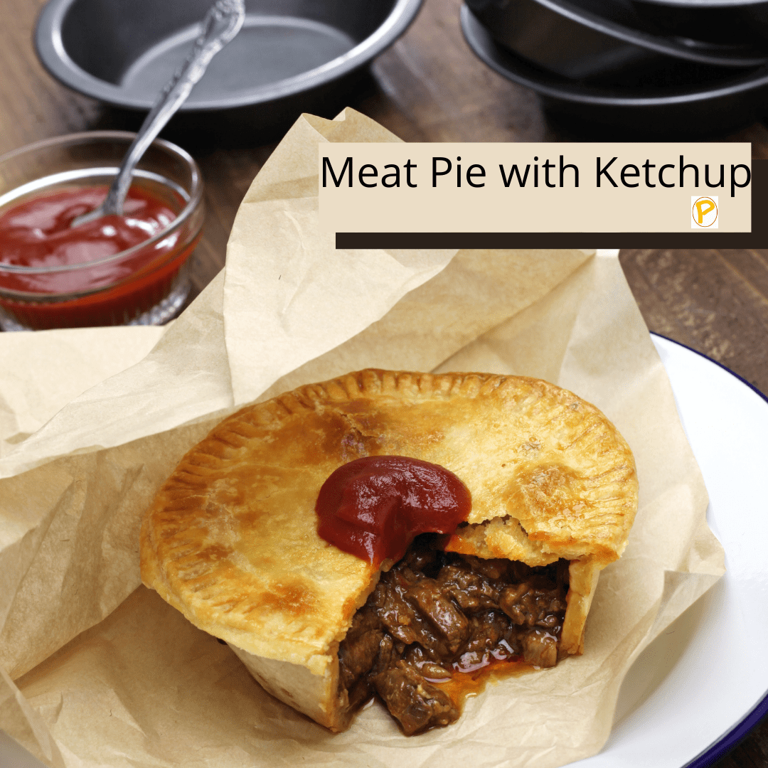 Meat Pie with Ketchup