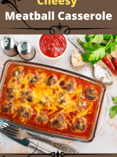 Cheesy Meatball Casserole