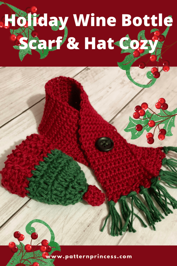 Holiday Wine Bottle Scarf & Hat Cozy