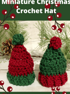 Miniature Christmas Crochet Hat