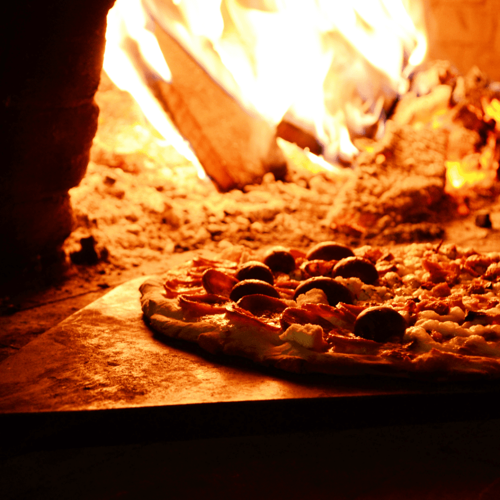 Wood Fired Baking Pizza