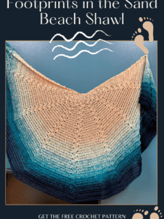 Footprints in the Sand Beach Shawl