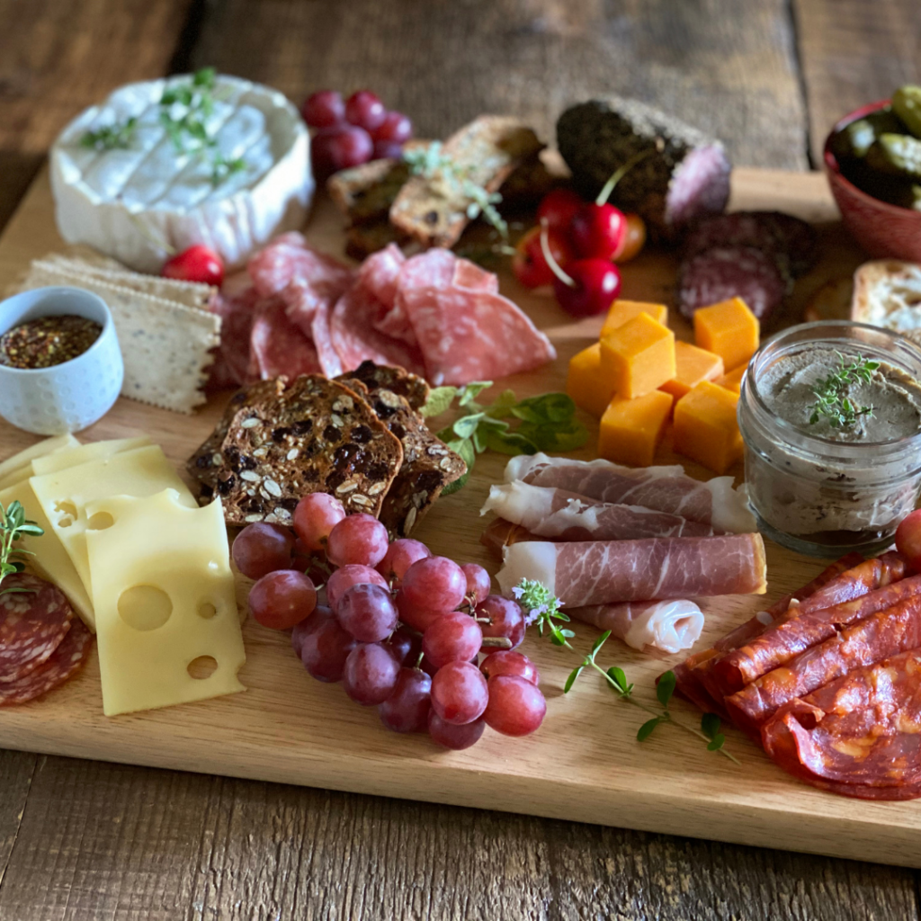 Simple Charcuterie Board Display