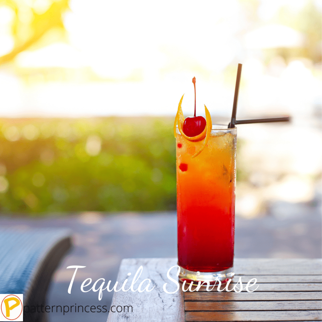 Tequila Sunrise Cocktail