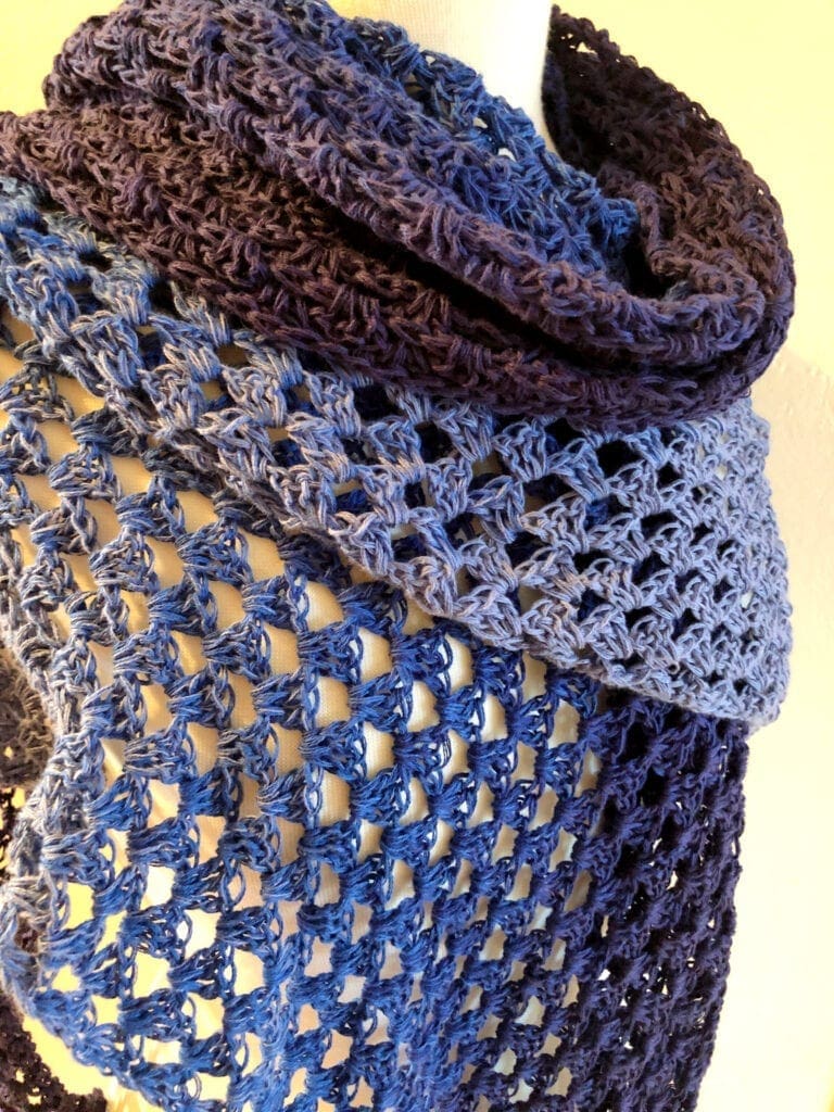 Close Up of Triangle Shawl