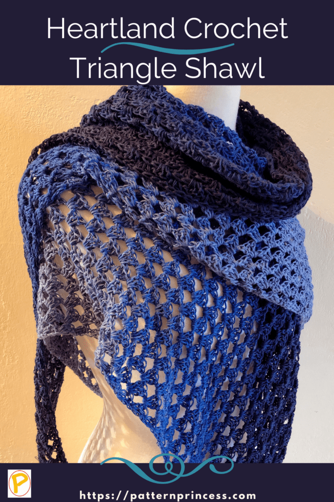 Heartland Crochet Triangle Shawl