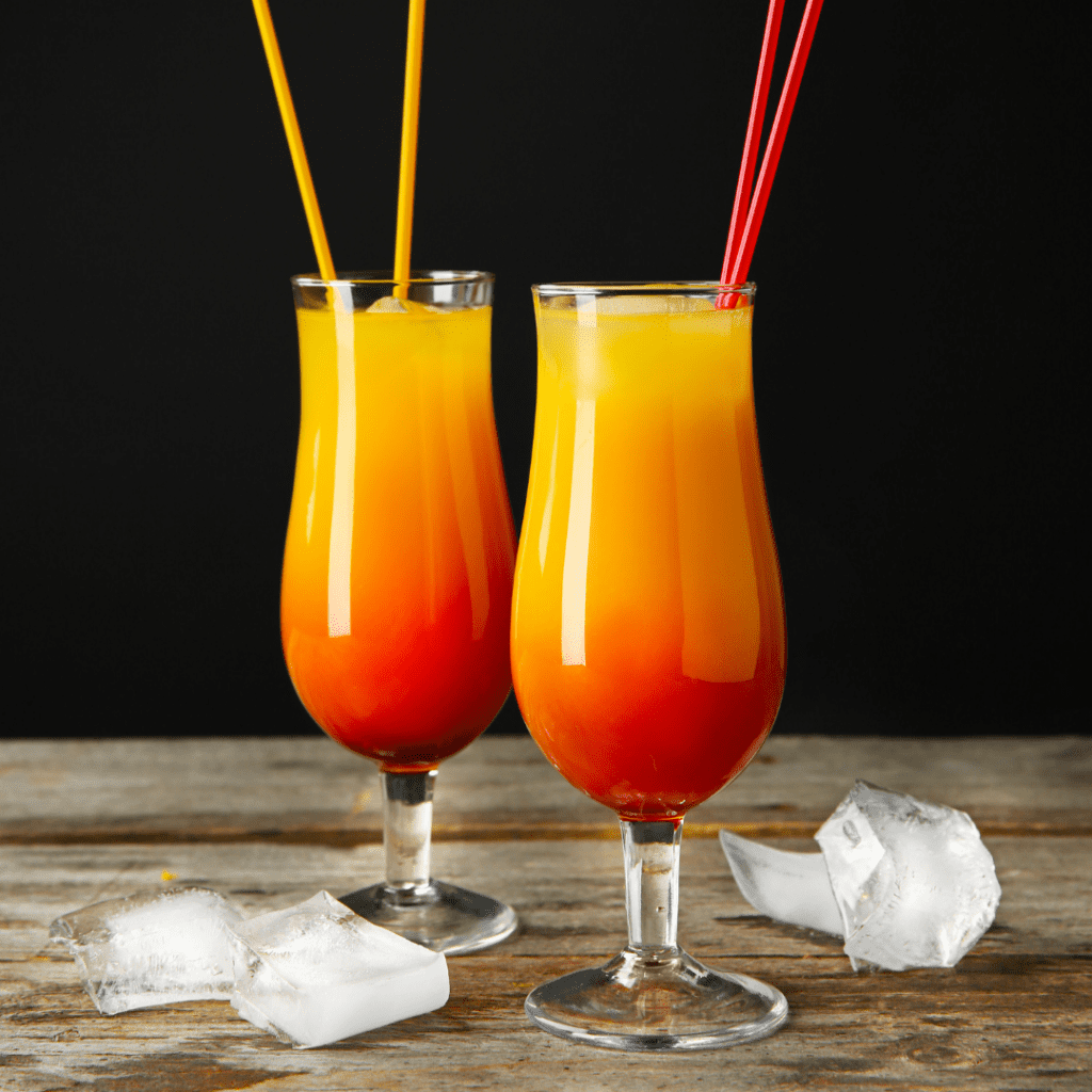 Orange Juice Mimosa in a Tulip Glass