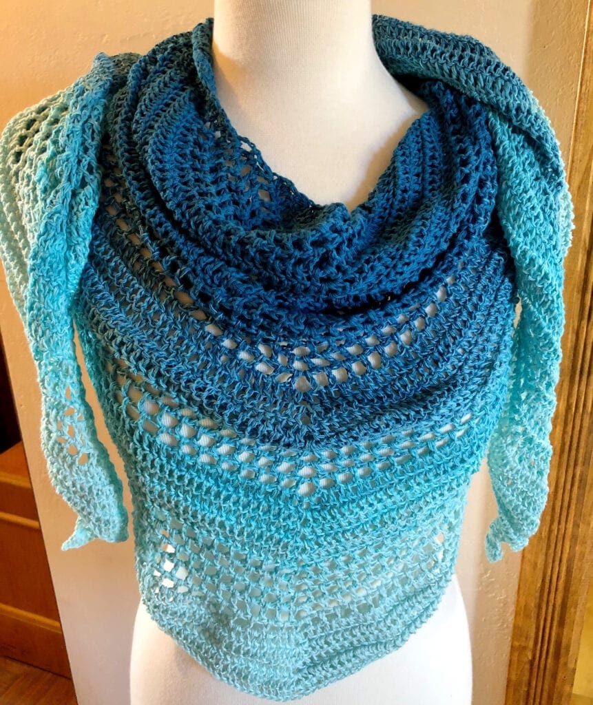 Crochet Triangle Shawl Pattern