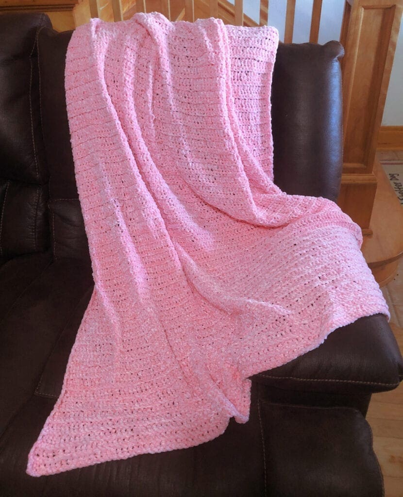 Lovely Plush Pink Afghan