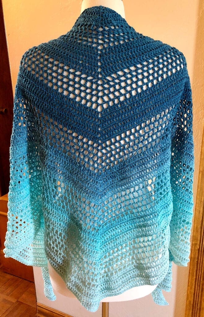 Shawl Draped Over the Shoulders