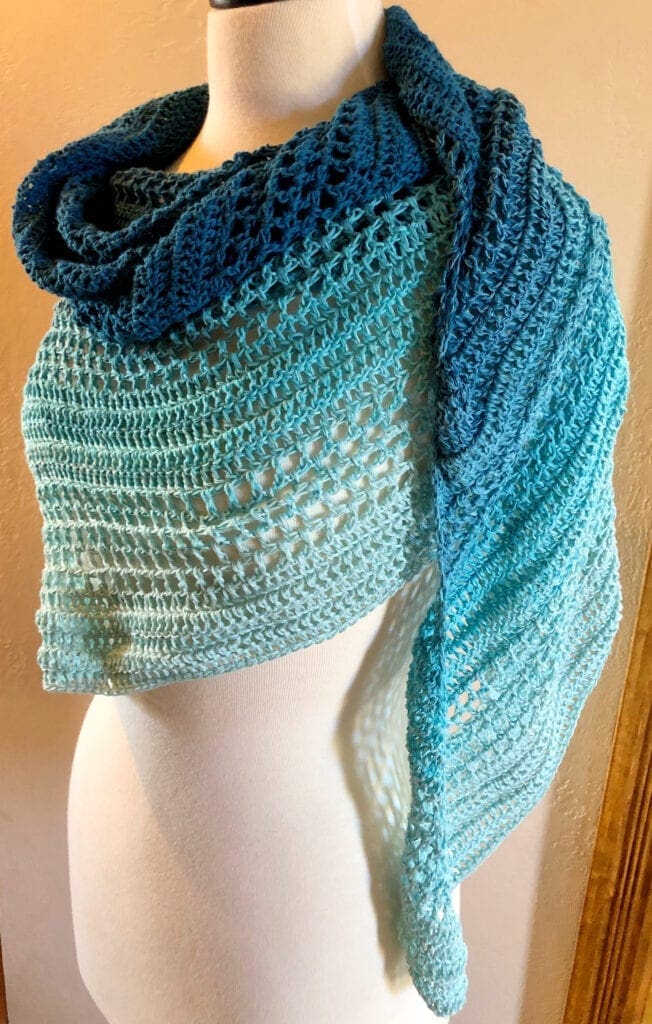 Shawl Pattern Styled on Mannequin