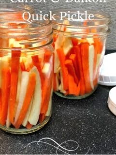 Carrot and Daikon Quick Pickle