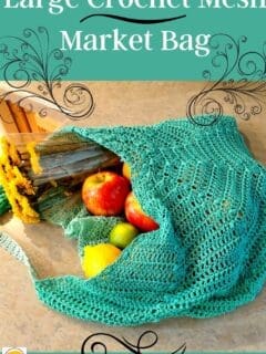 Large Crochet Mesh Market Bag