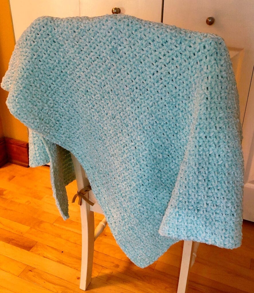 Minty Blue Afghan Crochet Pattern