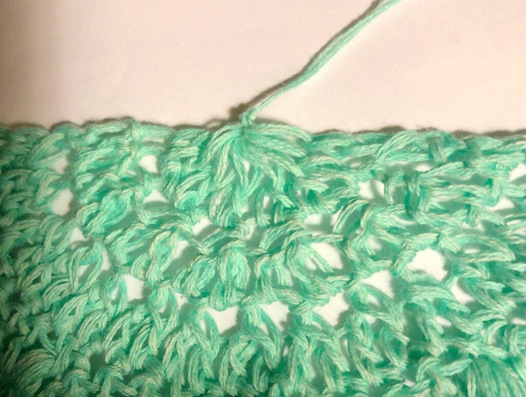 Pulling the Yarn Through the Last Loop