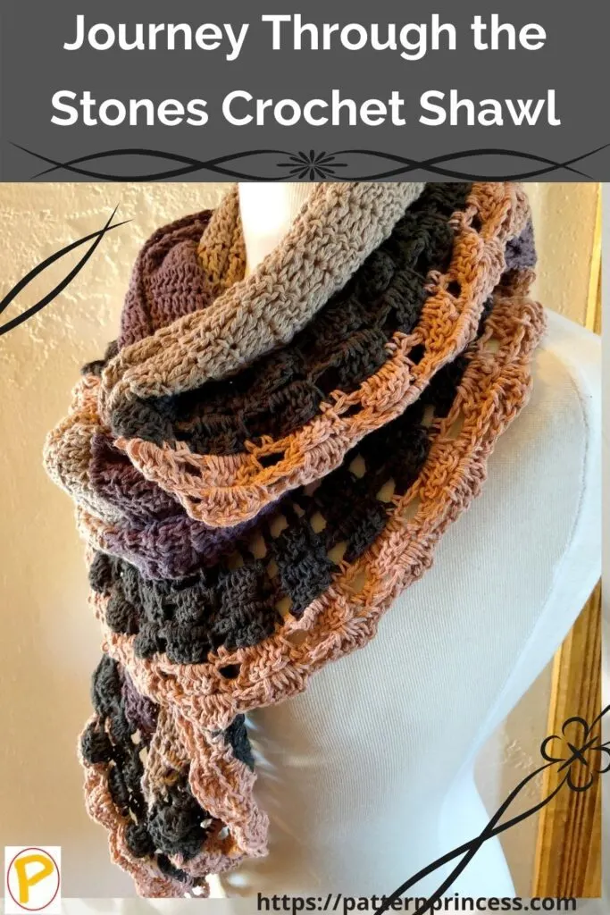 Journey Through the Stones Crochet Shawl