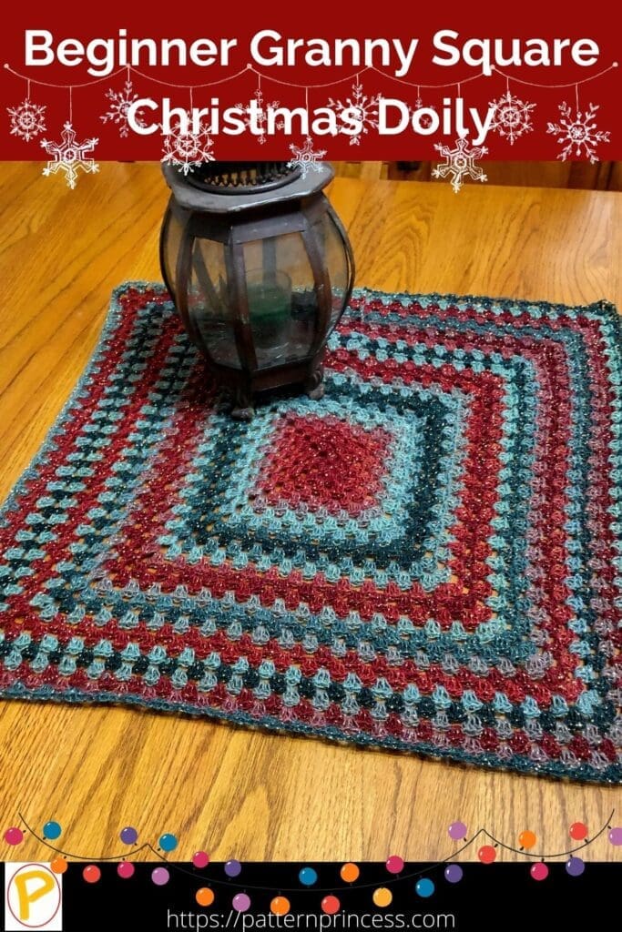 Beginner Granny Square Christmas Doily