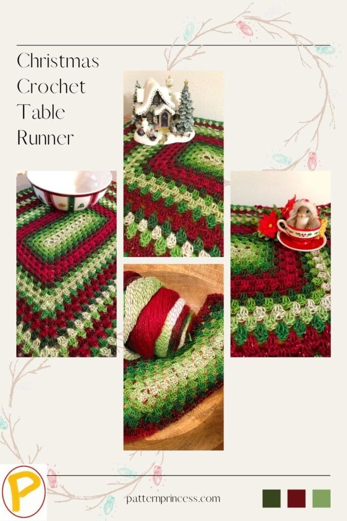 Christmas Crochet Table Runner