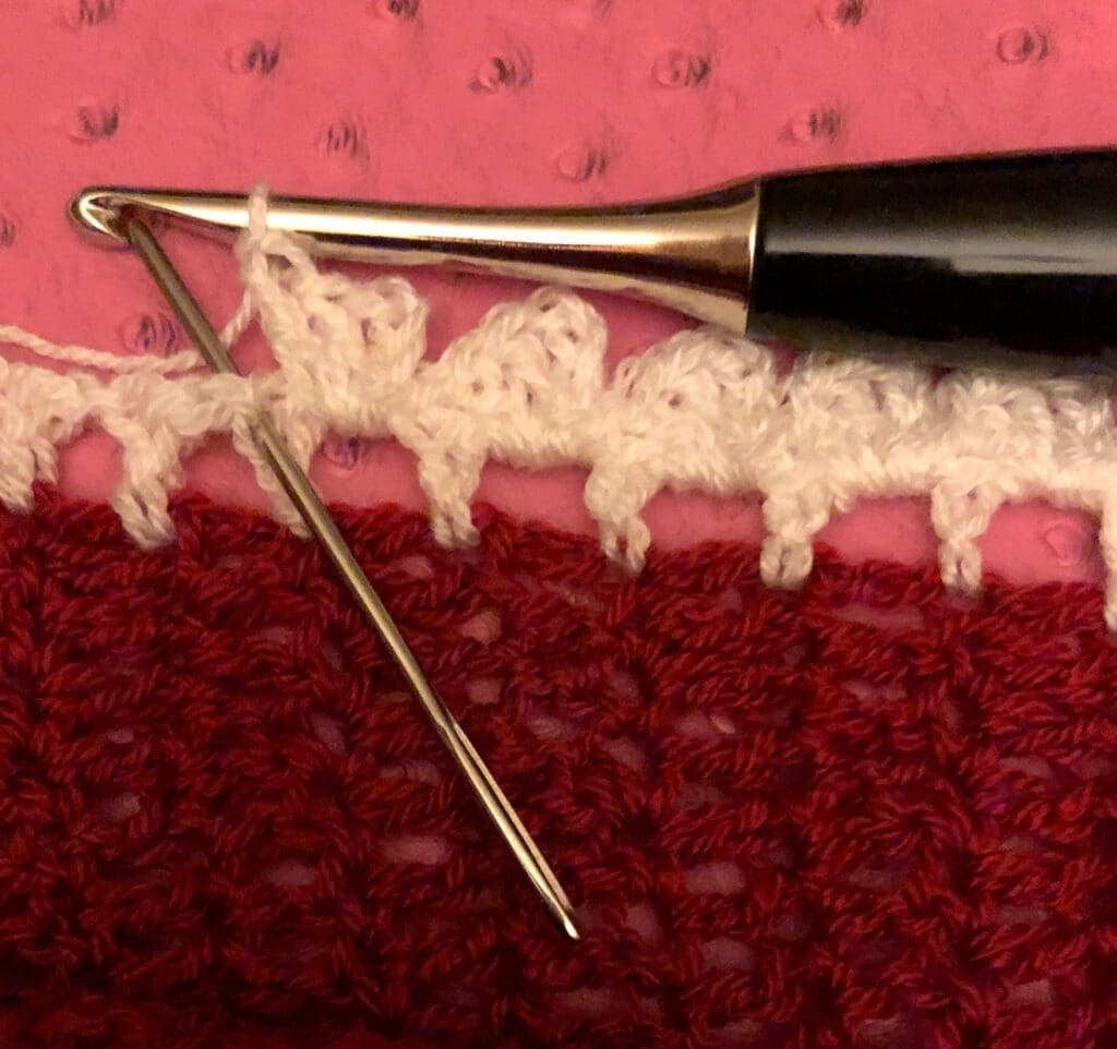 Placing Single Crochet Row 2