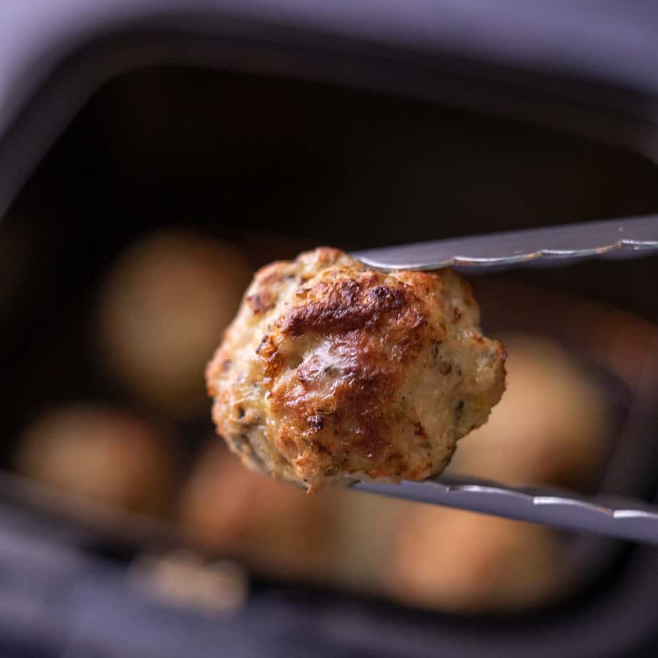 Air-Fryer-Greek-Chicken-Meatballs-Smack of Flavor