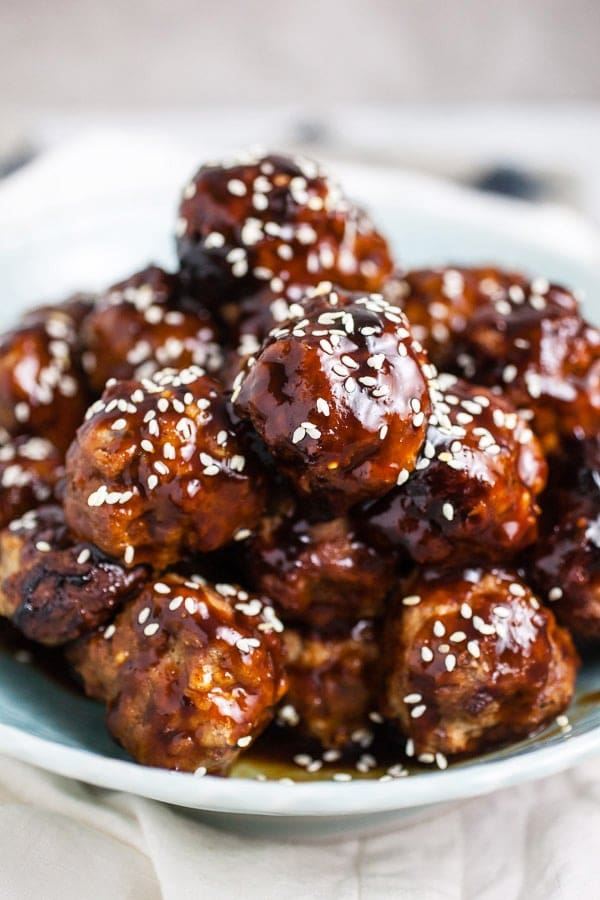 Crockpot-Teriyaki-Turkey-Meatballs-The Rustic Foodie