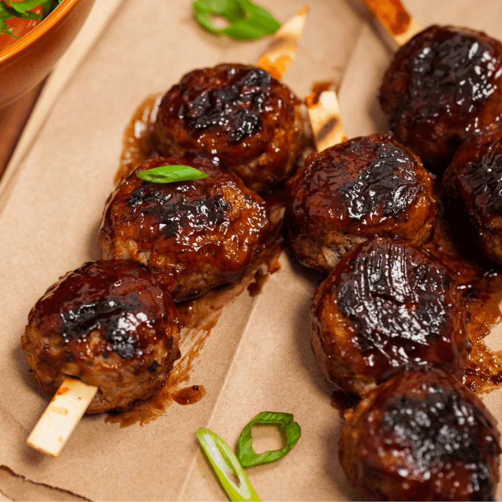 Meatball-Appetizers-Served-on-a-Stick