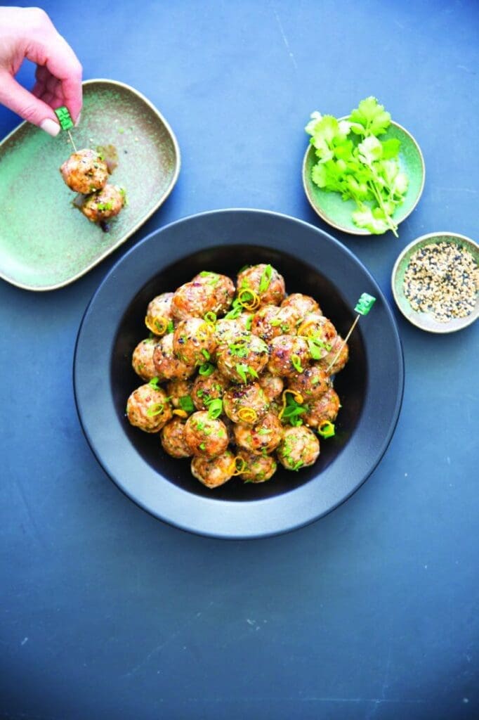 orange sesame meatballs A Girl Worth Saving