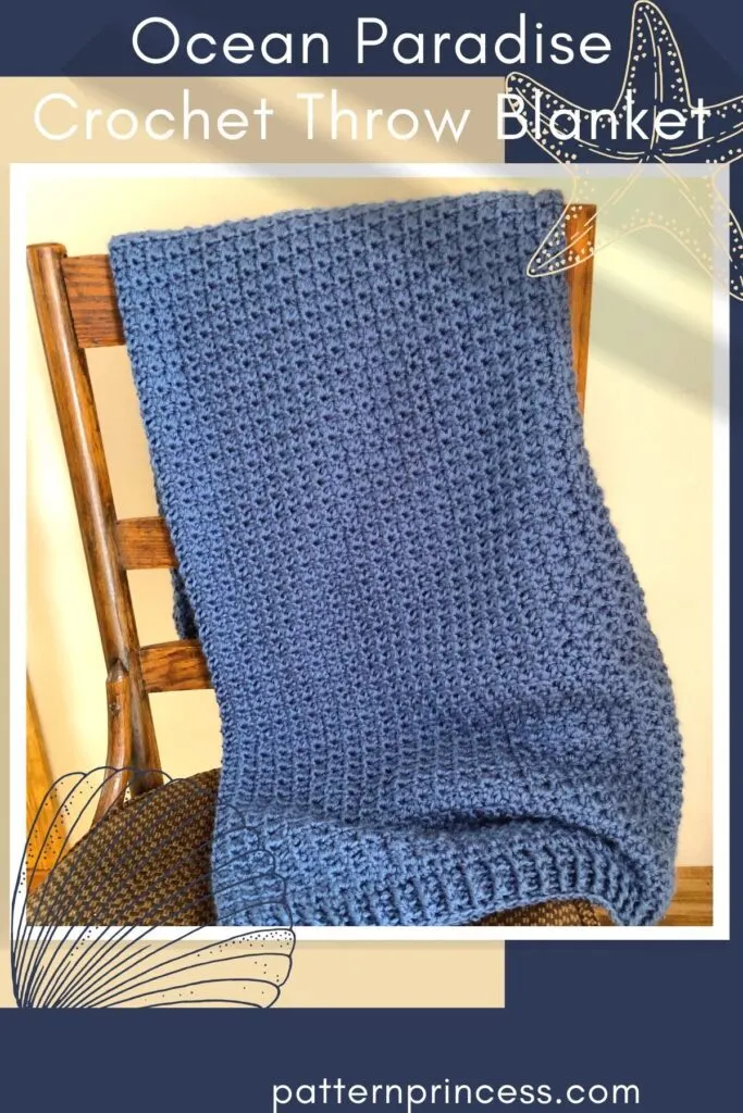 Ocean Paradise Crochet Throw Blanket