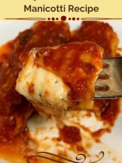 Easy Baked Cheese Manicotti Recipe