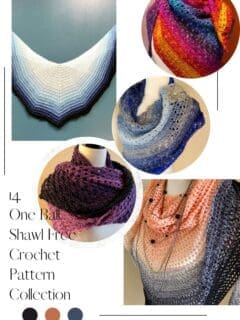 14 One Ball Shawl Free Crochet Pattern Collection