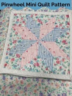 Charming Whimsical Pinwheel Mini Quilt Pattern