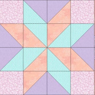 Diagram of Whimsical Pastel Pinwheel