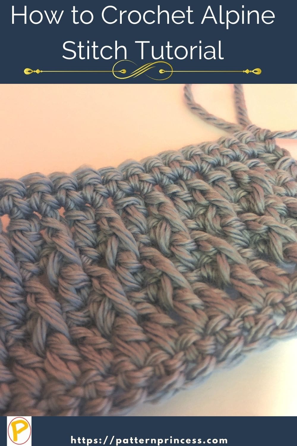 How To Crochet Alpine Stitch Tutorial Pattern Princess How To Crochet Alpine Stitch Tutorial Pattern Princess