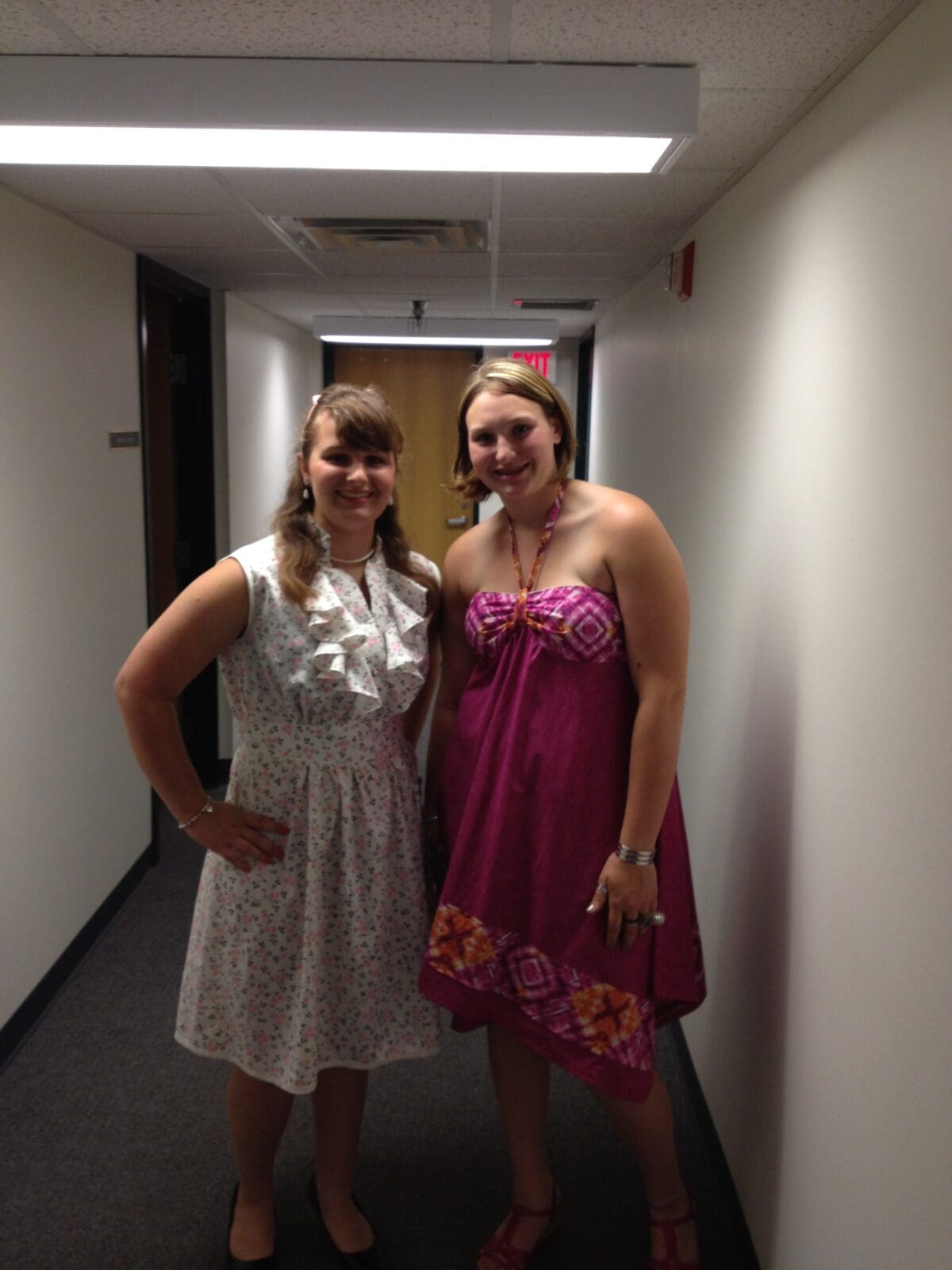 Modeling Handmade Dresses at 4-H Show