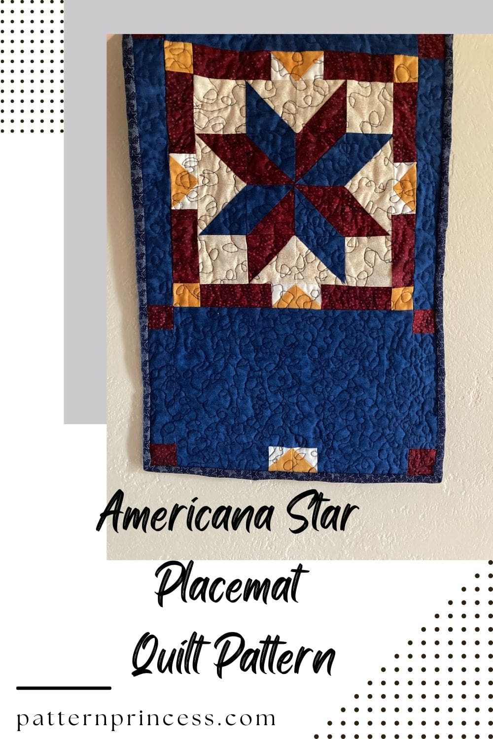 Americana Star Placemat Quilt Pattern