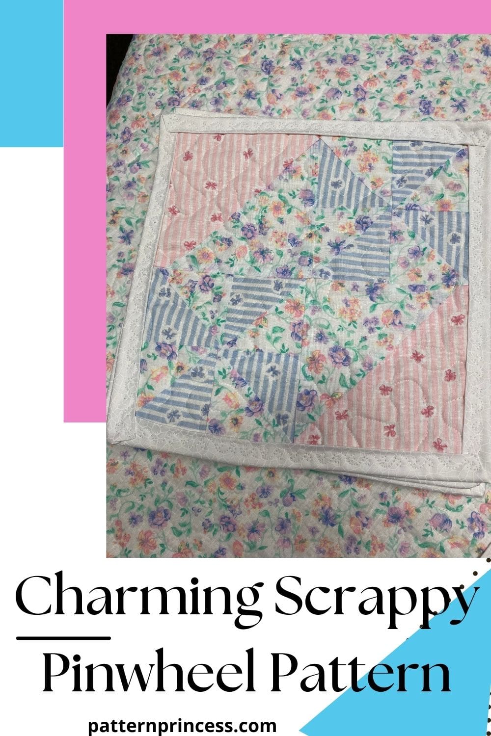 Charming Scrappy Pinwheel Pattern